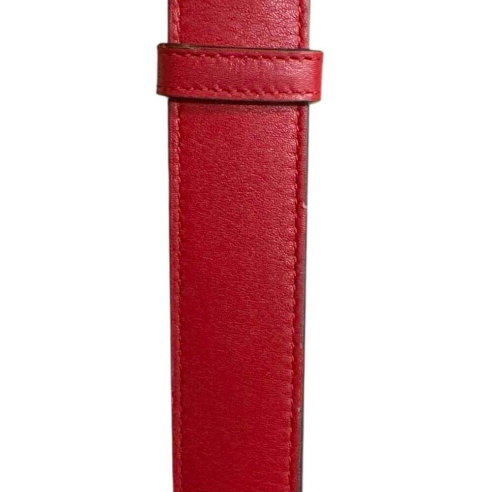 GUCCI Red Leather GG Marmont Fanny Pack - Picture 13 of 14
